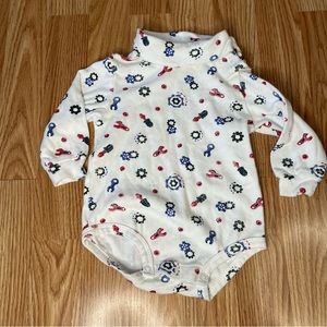 VTG BASIC EDITIONS SCREWDRIVER WRENCH GRAPHIC TURTLENECK ONE PIECE SZ 12 MONTHS